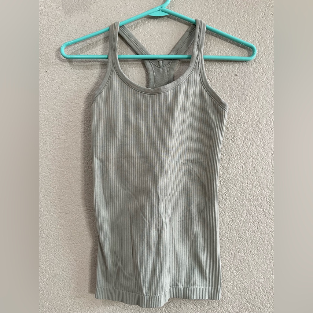 Lululemon Ribbed Racerback Tank Top - Sage Green